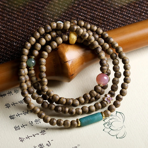 Wood Agarwood Wrap Bracelet-ToShay.org
