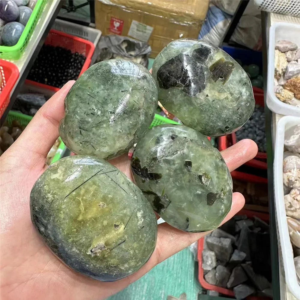 Green Prehnite Crystal-ToShay.org