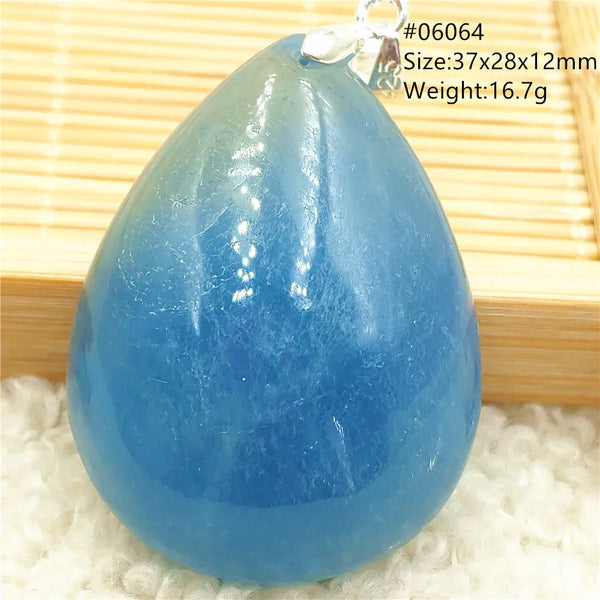 Blue Aquamarine Pendant-ToShay.org