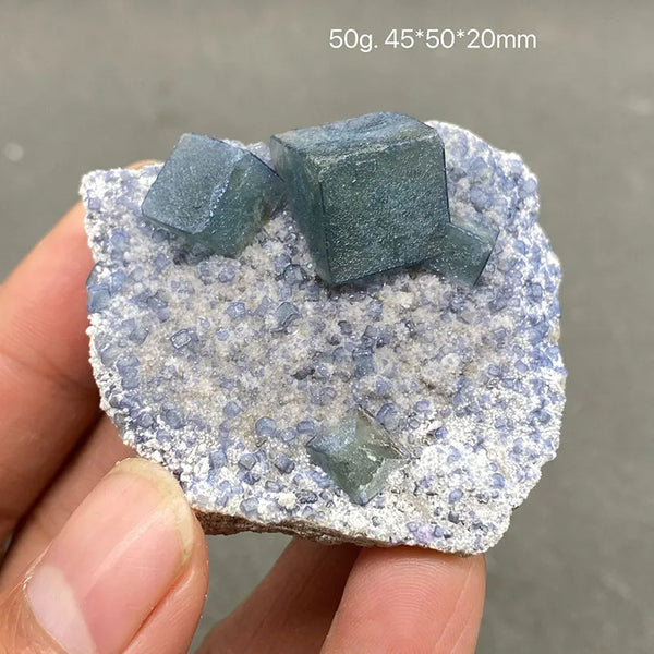 Blue Fluorite Crystal-ToShay.org