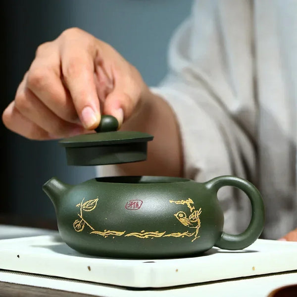Green Yixing Clay Teapot-ToShay.org