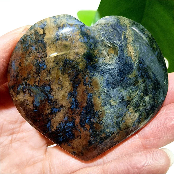 Green Moss Agate Heart-ToShay.org