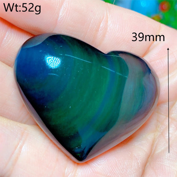 Rainbow Obsidian Heart-ToShay.org