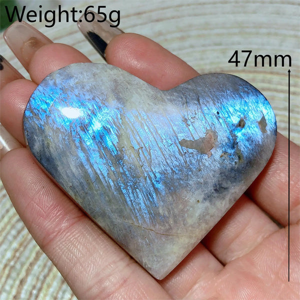 Blue Rainbow Moonstone Hearts-ToShay.org