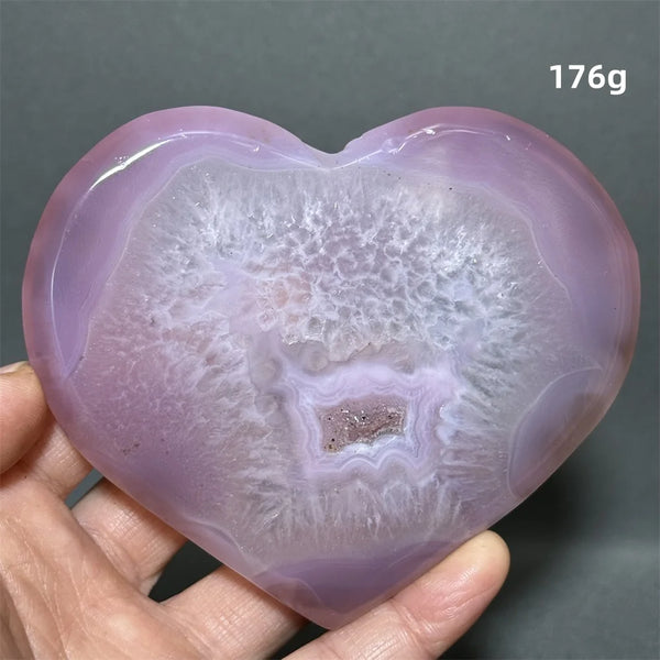 Purple Agate Heart-ToShay.org