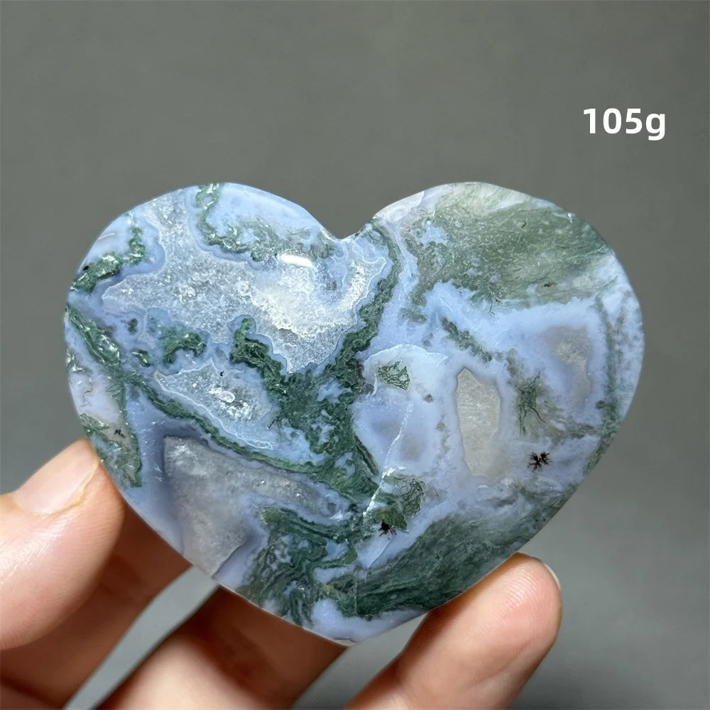Green Moss Agate Heart-ToShay.org