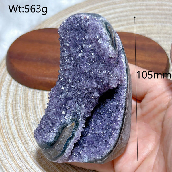 Purple Amethyst Druzy Crystal-ToShay.org