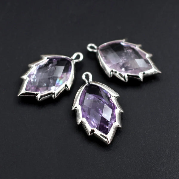 Mixed Crystal Leaf Charms-ToShay.org