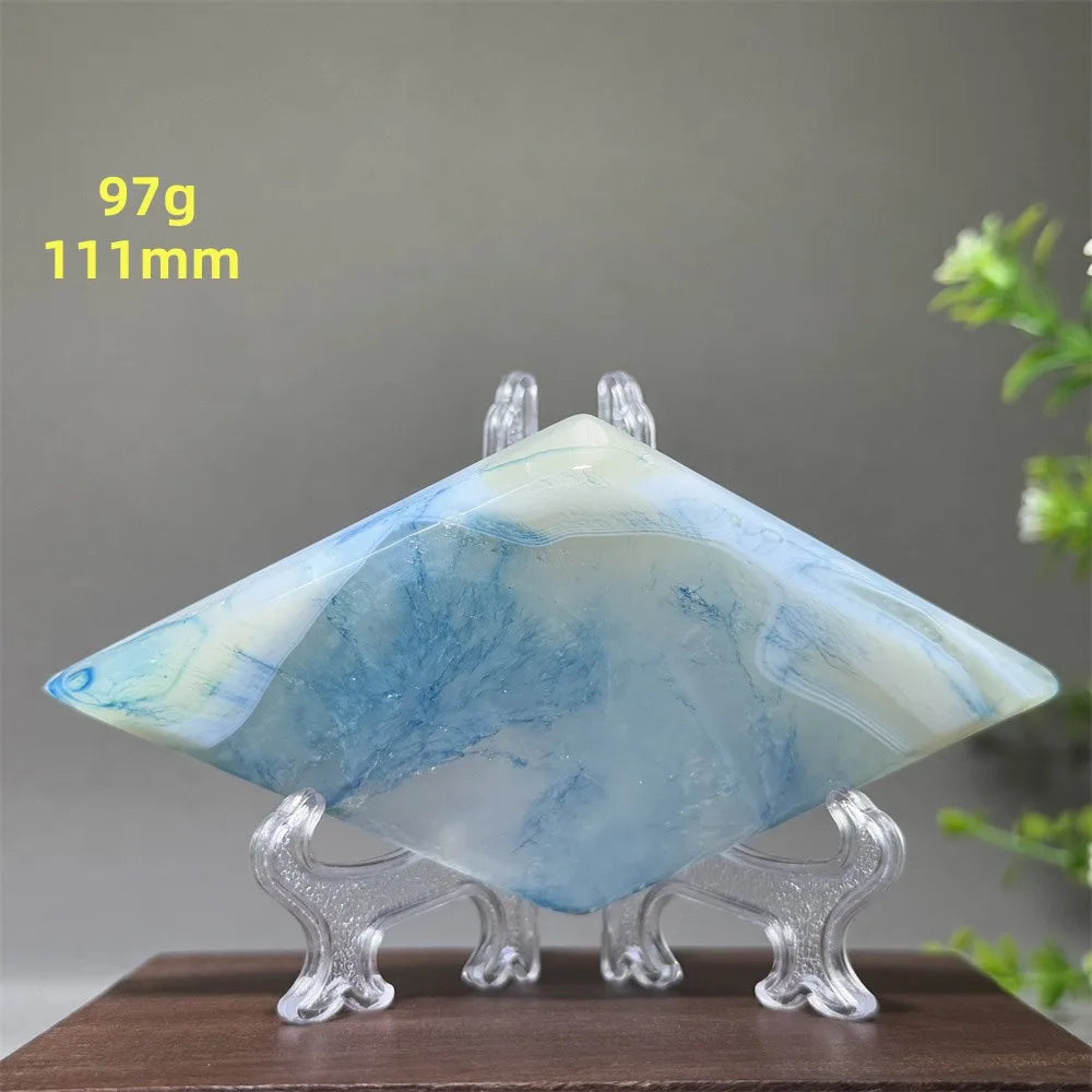 Blue Agate Lace Diamond-ToShay.org