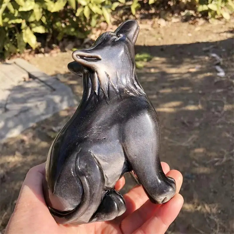 Silver Obsidian Wolf-ToShay.org