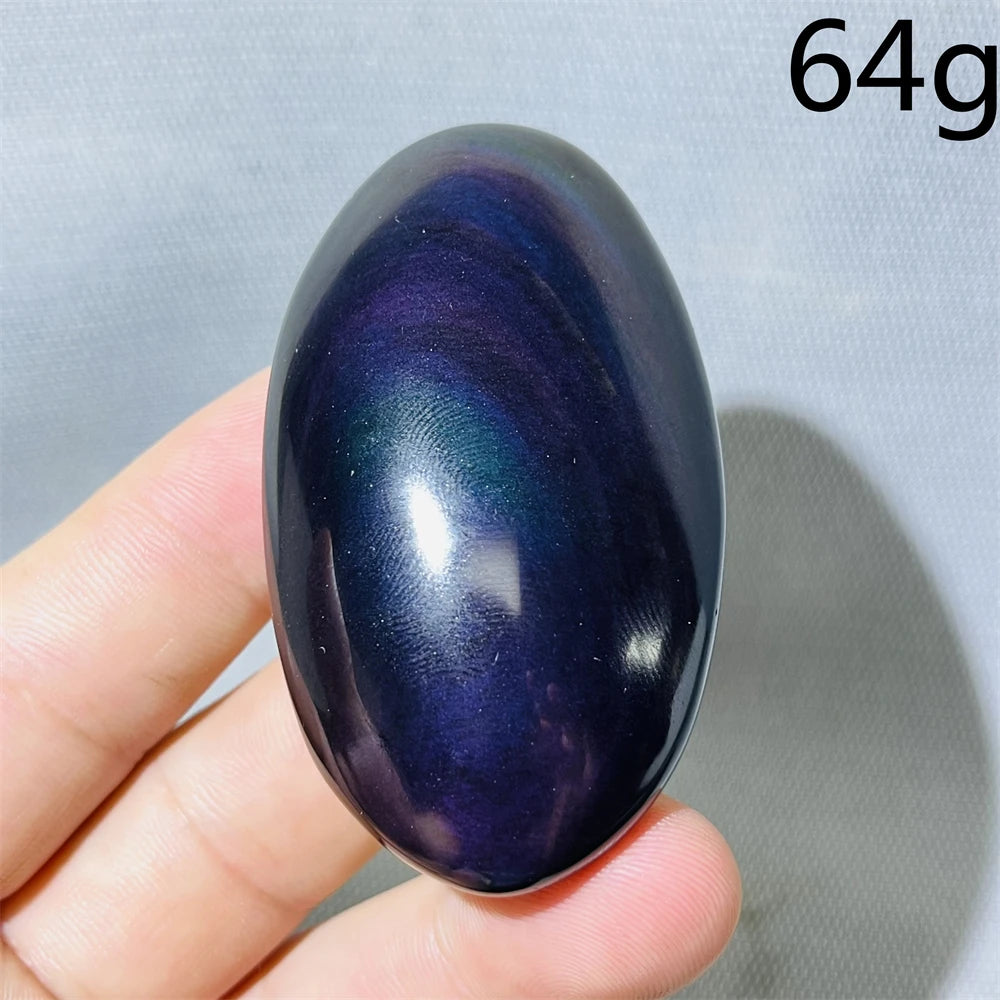 Rainbow Obsidian Palm Stone-ToShay.org