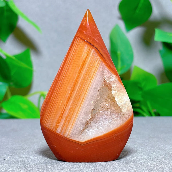 Orange Carnelian Crystal Torch-ToShay.org
