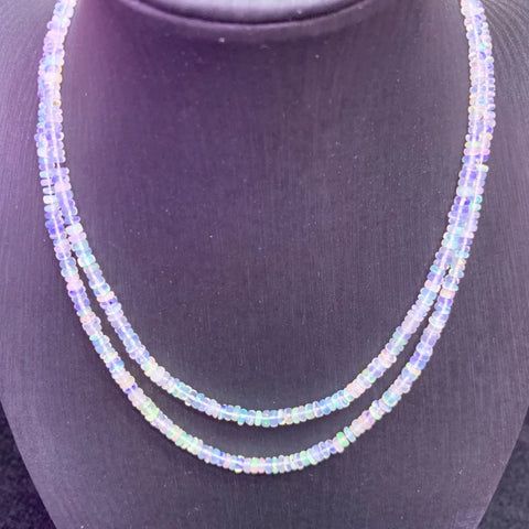 White Opal Abacus Beads-ToShay.org