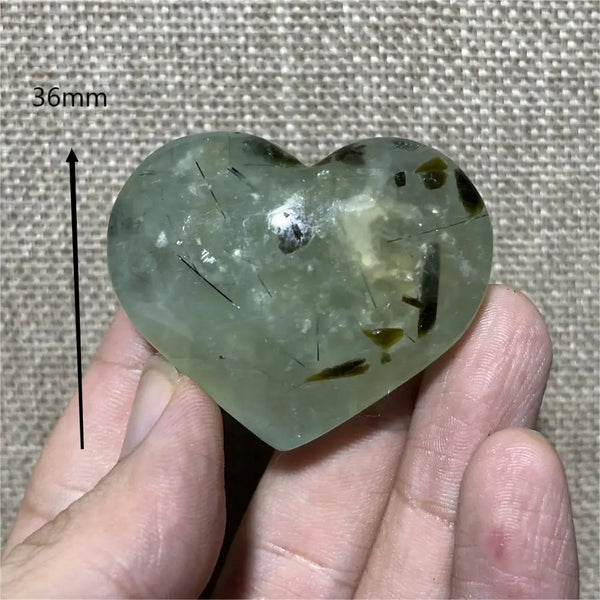 Green Grape Prehnite Hearts-ToShay.org