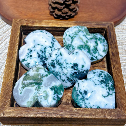 Green Moss Agate Heart-ToShay.org