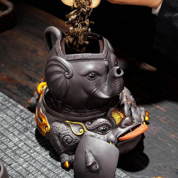 Elephant Clay Tea Set-ToShay.org