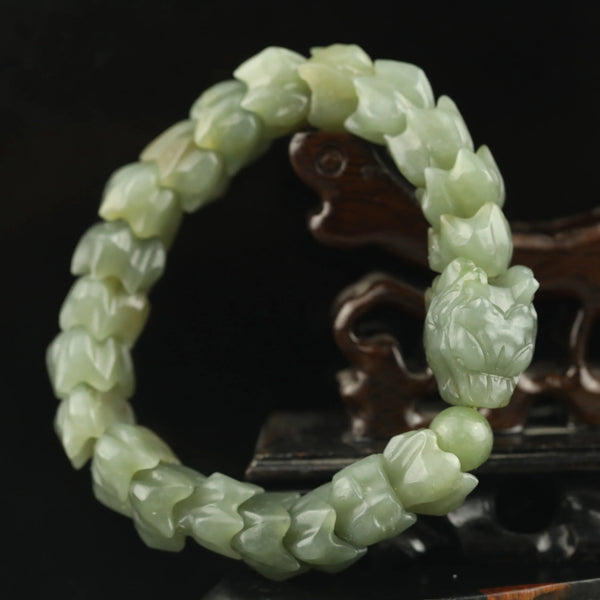 Green Jade Dragon Bracelet-ToShay.org