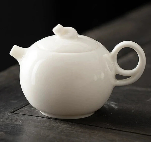 White Porcelain Teapots-ToShay.org