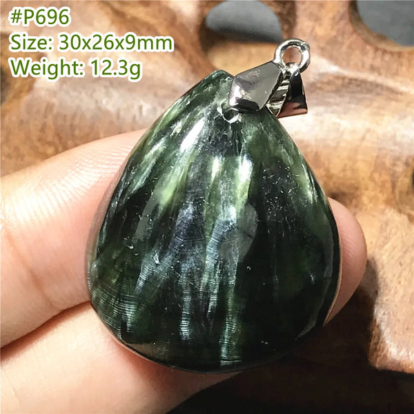 Green Seraphinite Pendant-ToShay.org