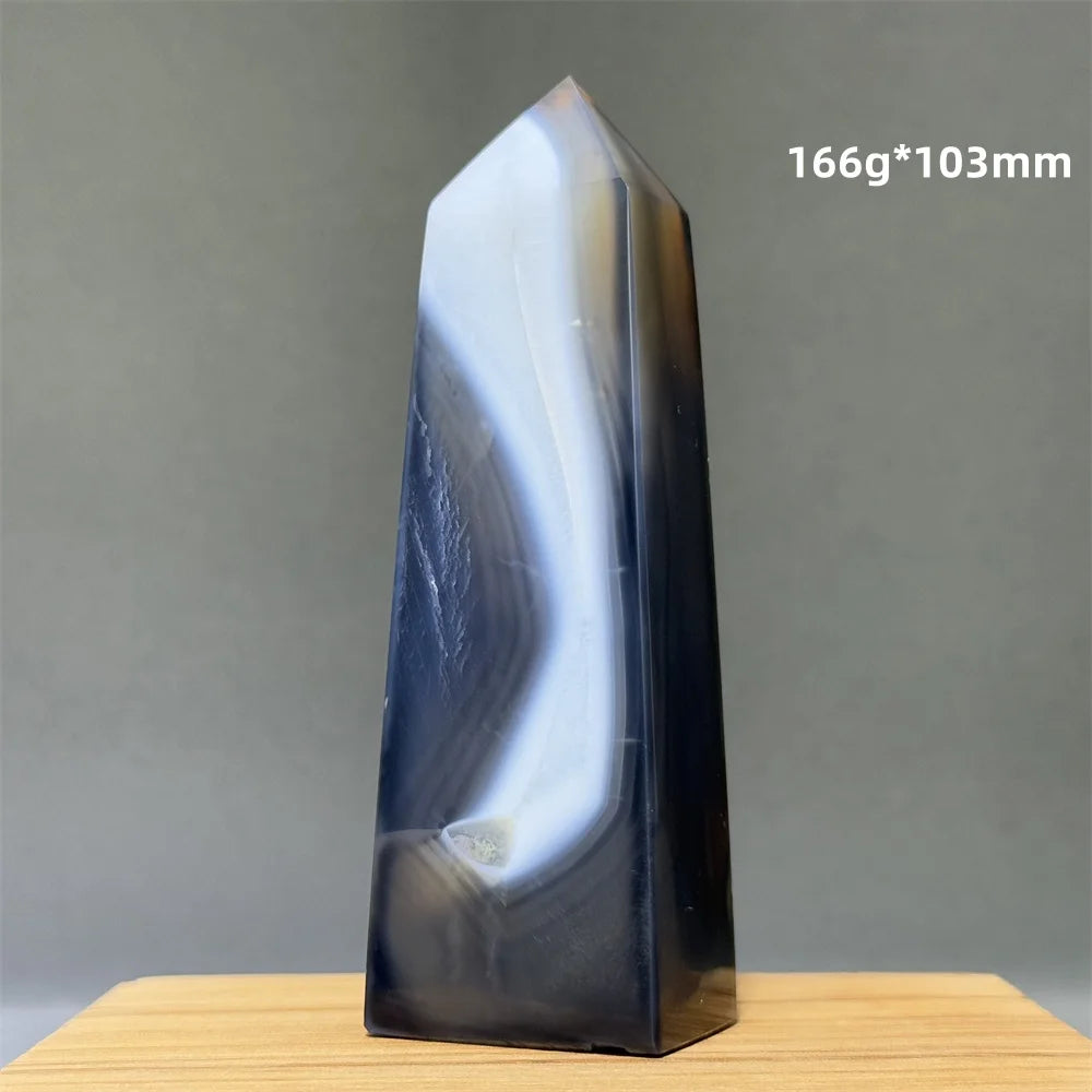 Blue Striped Agate Tower-ToShay.org