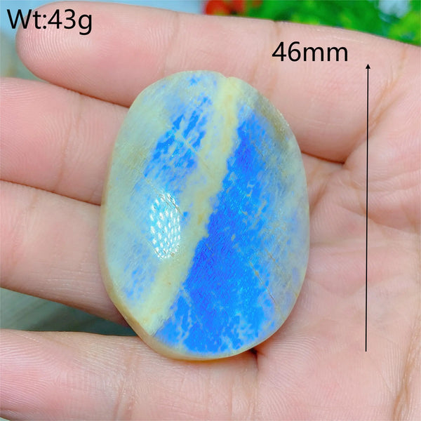 Blue Moonstone Palm Stones-ToShay.org