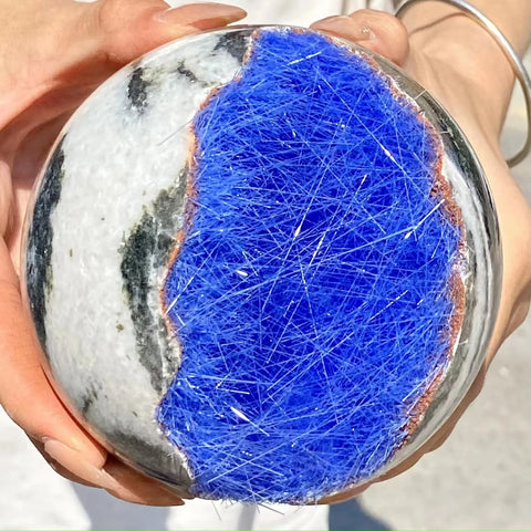 Blue Hair Goethite Crystal-ToShay.org