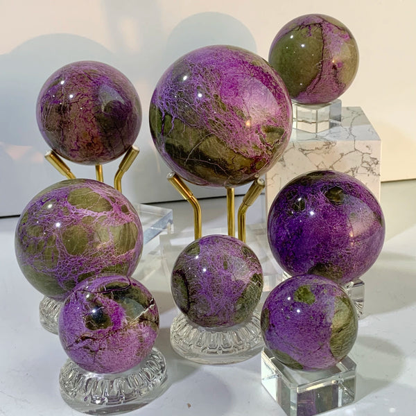 Purple Stichite Serpentine Ball-ToShay.org