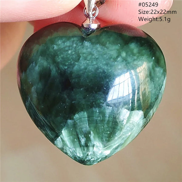 Green Seraphinite Pendant-ToShay.org