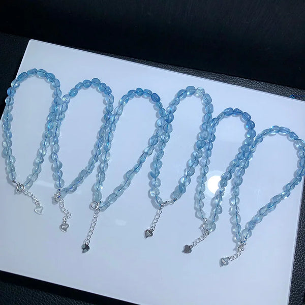 Blue Aquamarine Bracelet-ToShay.org
