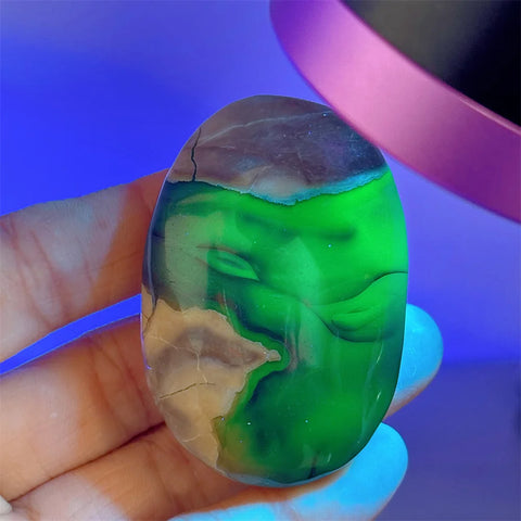 Fire Agate Palm Stone-ToShay.org