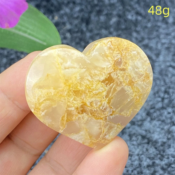 Yellow Ghost Crystal Heart-ToShay.org