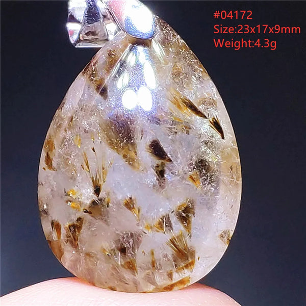 Gold Rutilated Pendant-ToShay.org