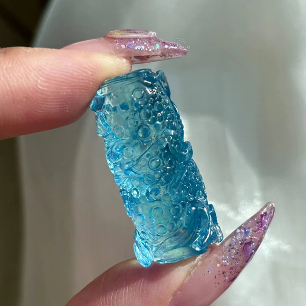 Blue Aquamarine Quartz Dragon-ToShay.org