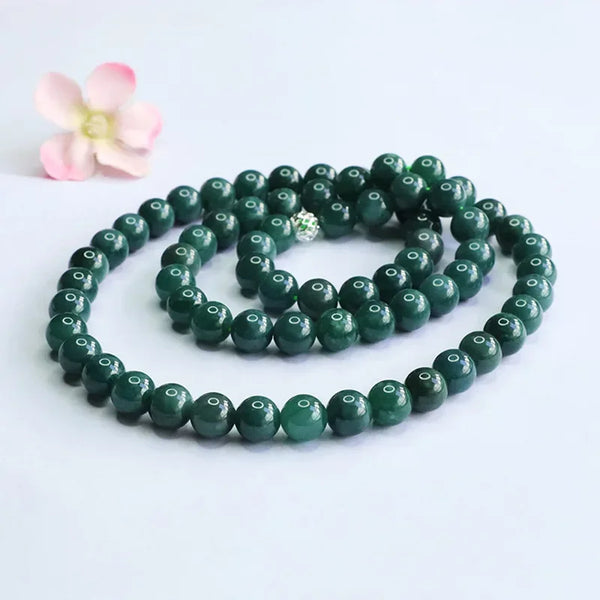 Green Jadeite Wrap Bracelet-ToShay.org