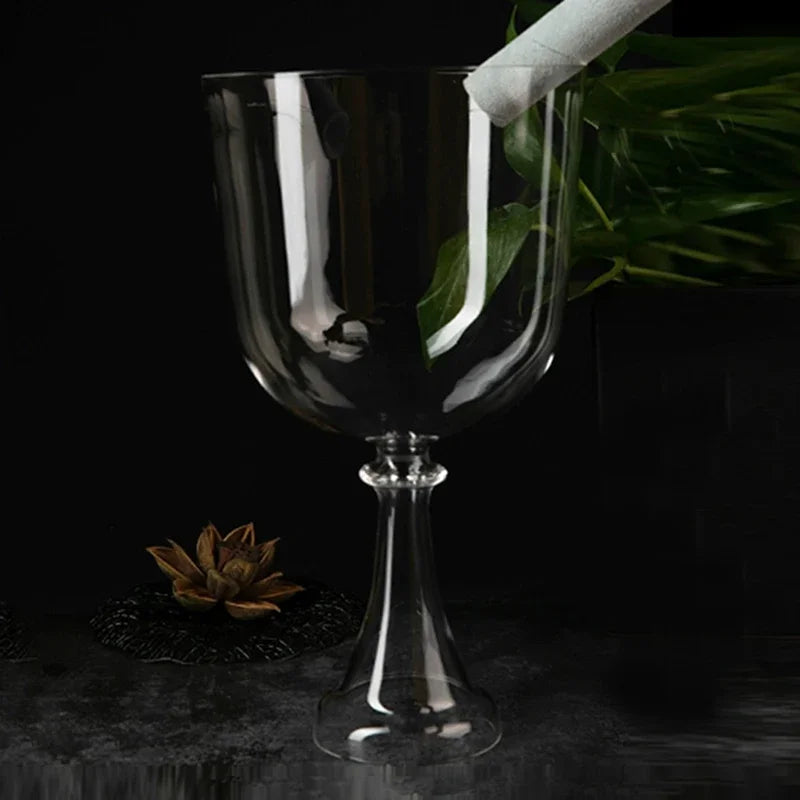 Clear Crystal Singing Chalice-ToShay.org