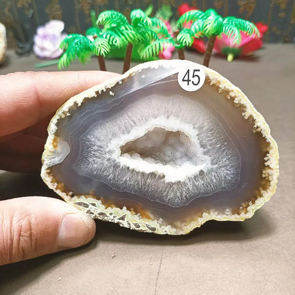 Grey Agate Quartz Crystal-ToShay.org