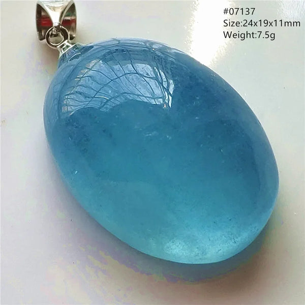 Blue Aquamarine Pendant-ToShay.org