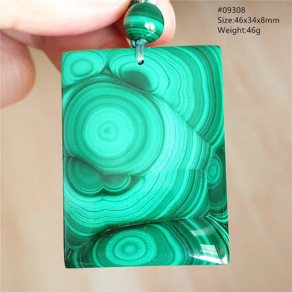 Green Malachite Chrysocolla Pendant-ToShay.org
