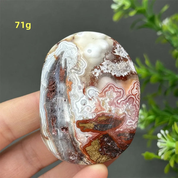 Red Agate Palm Stone-ToShay.org