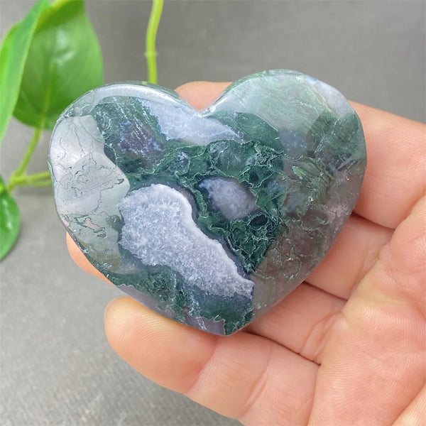 Green Aquatic Agate Heart-ToShay.org