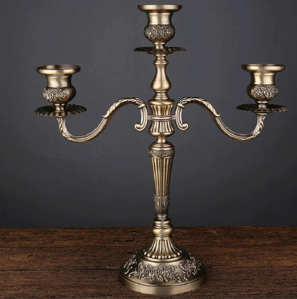 Bronze Embossed Candelabras-ToShay.org