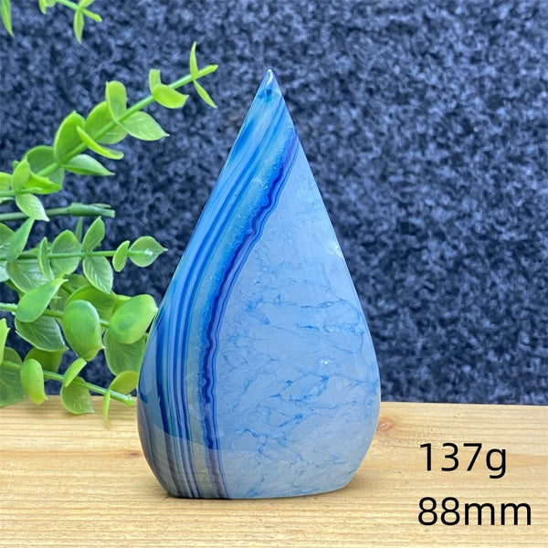 Blue Lace Agate Torch-ToShay.org