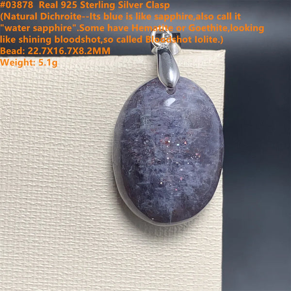 Red Blue Cordierite Pendants-ToShay.org