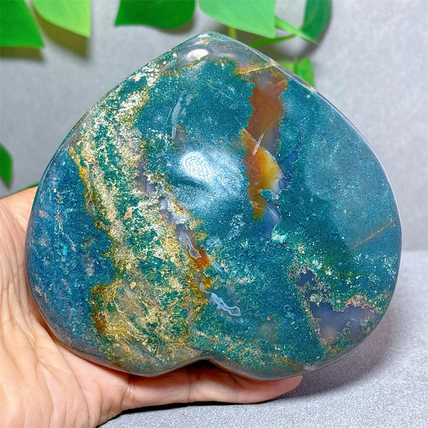 Blue Ocean Jasper Heart-ToShay.org