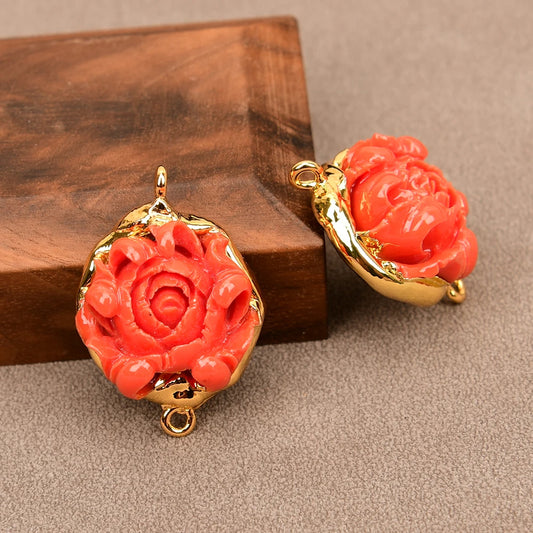 Orange Red Coral Flower-ToShay.org
