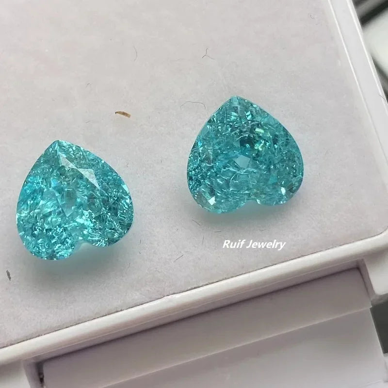 Blue Paraiba Crushed Ice Pendant-ToShay.org
