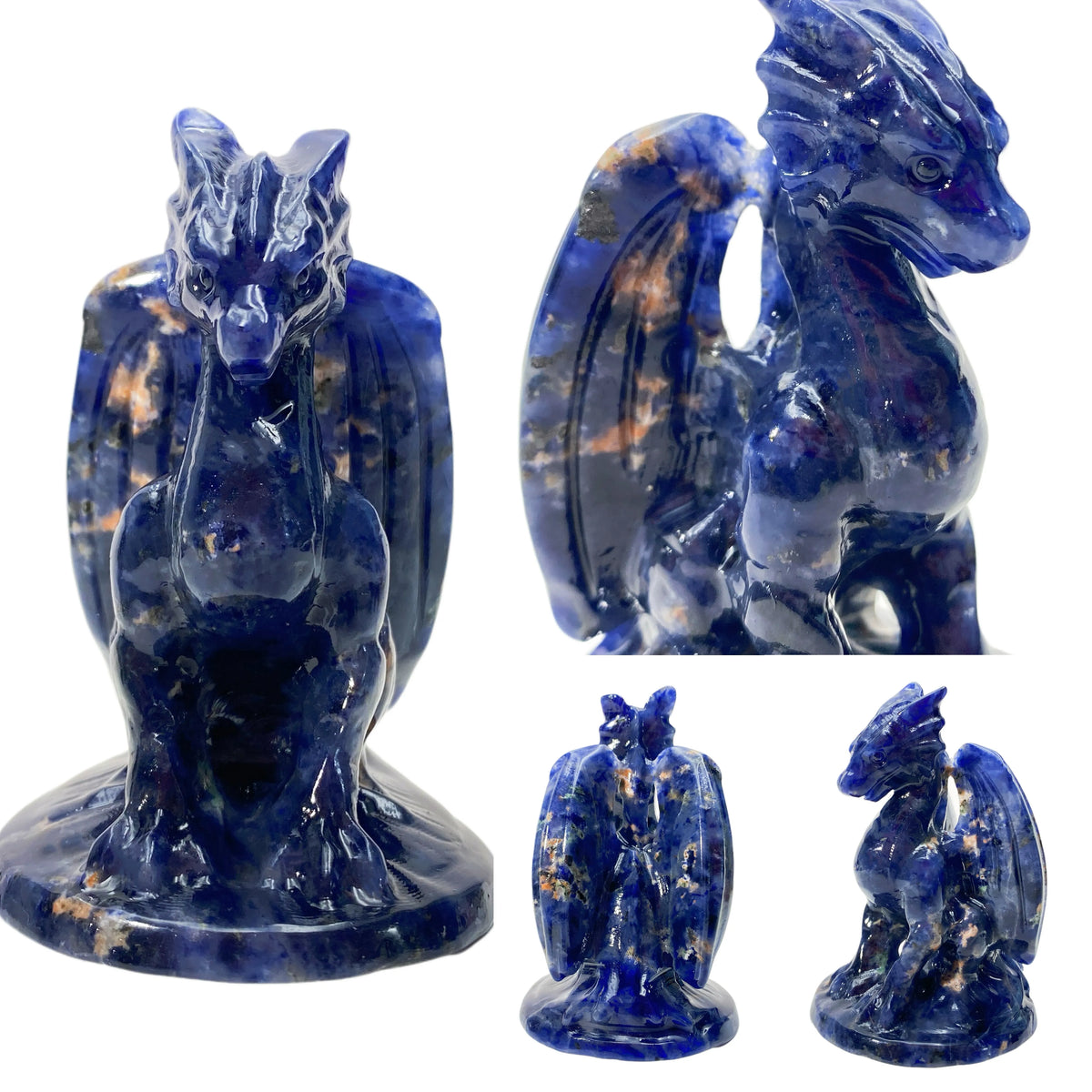 Blue Sodalite Flying Dragon-ToShay.org