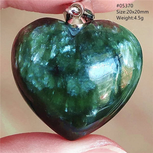 Green Seraphinite Heart Pendant-ToShay.org