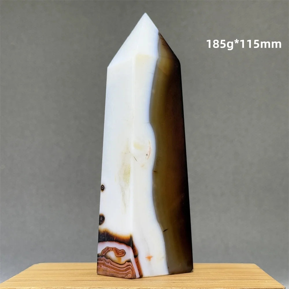 Orange Striped Agate Obelisk-ToShay.org