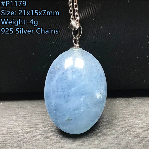 Blue Aquamarine Pendent-ToShay.org